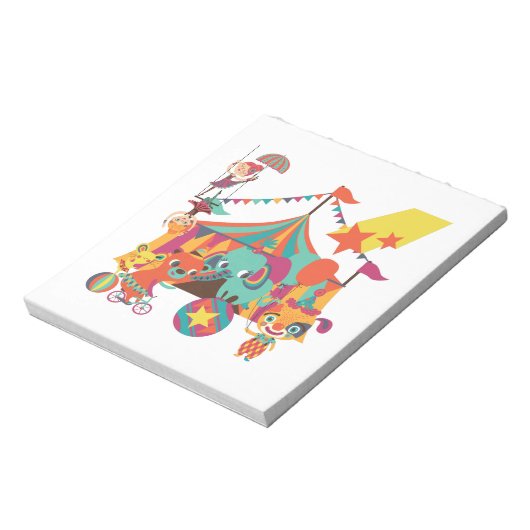 De Uitvoerders van het circus Notitieblok (Linkerzijde)