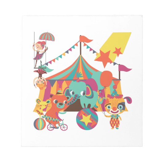 De Uitvoerders van het circus Notitieblok (Voorkant)