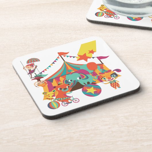 De Uitvoerders van het circus Onderzetter (Linkerzijde)