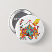 De Uitvoerders van het circus Ronde Button 5,7 Cm (Voorkant /achterkant)