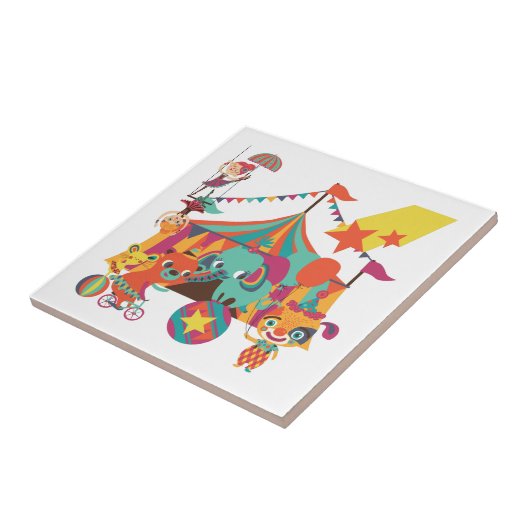 De Uitvoerders van het circus Tegeltje (Zijkant)