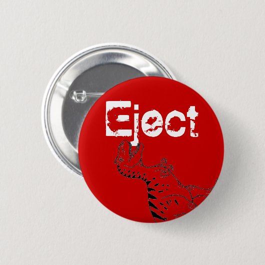 De uitwerpButton. Ronde Button 5,7 Cm (Voorkant /achterkant)