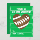 De Uitwisseling van het Klaslokaal van Valentijn Feestdagenkaart (Voorkant / Achterkant)