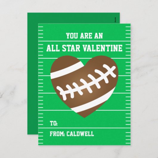 De Uitwisseling van het Klaslokaal van Valentijn Feestdagenkaart (Voorkant / Achterkant)