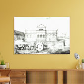 De uitwisseling van Rio, een openbare Trapiche Canvas Afdruk (Insitu (Woonkamer))