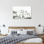 De uitwisseling van Rio, een openbare Trapiche Canvas Afdruk (Insitu (Slaapkamer))