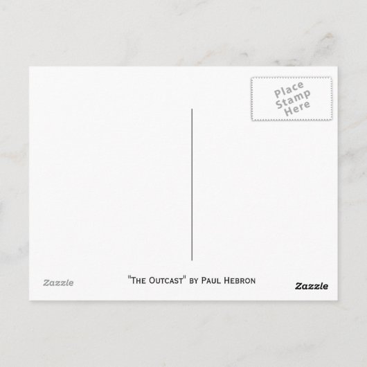 De uitzending door Paul Hebron Briefkaart (Achterkant)