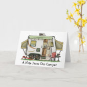 De uitzetbare Kampeerauto van de Aanhangwagen Kaart (Gele Bloem)