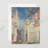 De uitzetting van de duivels uit Arezzo, 1297-1999 Briefkaart (Voorkant / Achterkant)