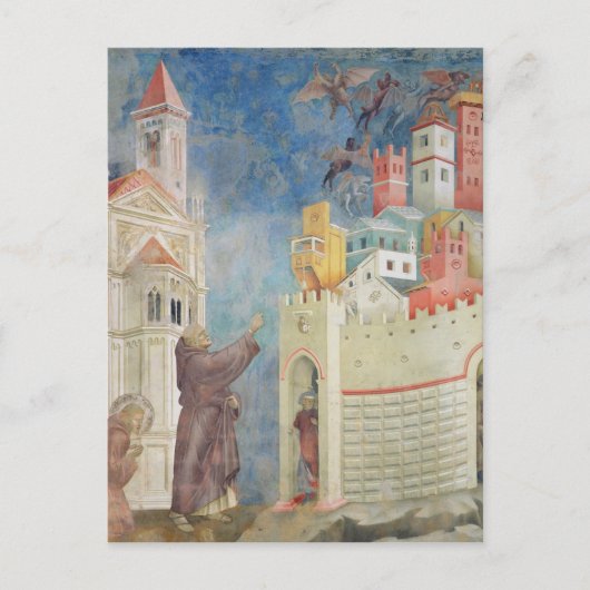 De uitzetting van de duivels uit Arezzo, 1297-1999 Briefkaart (Voorkant)