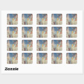 De uitzetting van de duivels uit Arezzo, 1297-1999 Vierkante Sticker (Vel)