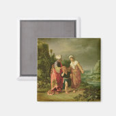 De uitzetting van Hagar, 1612 Magneet (Voorkant / Achterkant)