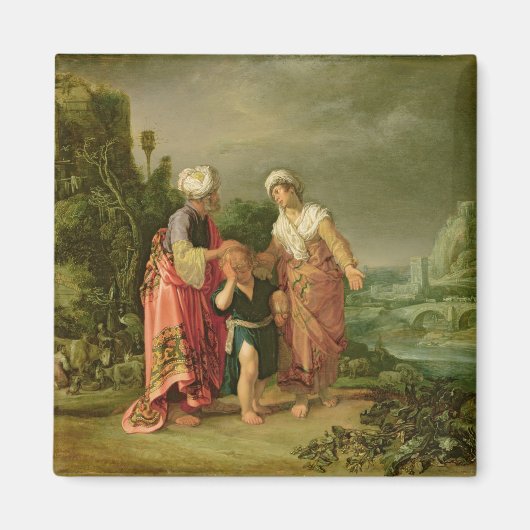 De uitzetting van Hagar, 1612 Magneet (Voorkant)