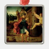 De uitzetting van Saint Roch uit Rome Metalen Ornament (Voorkant)