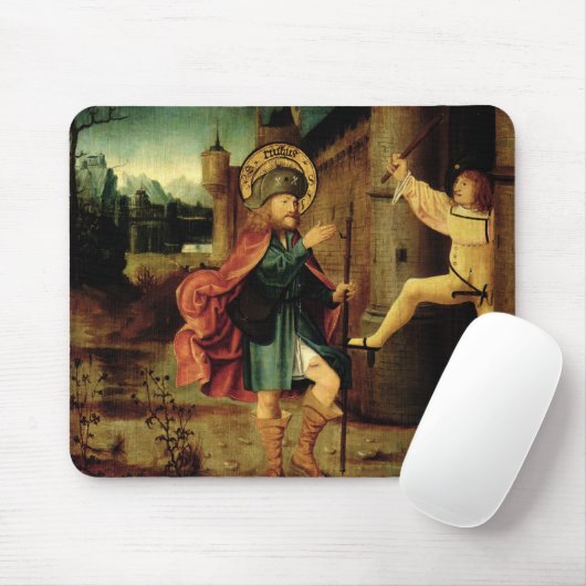 De uitzetting van Saint Roch uit Rome Muismat (Met muis)