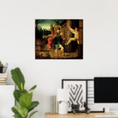 De uitzetting van Saint Roch uit Rome Poster (Thuiskantoor)