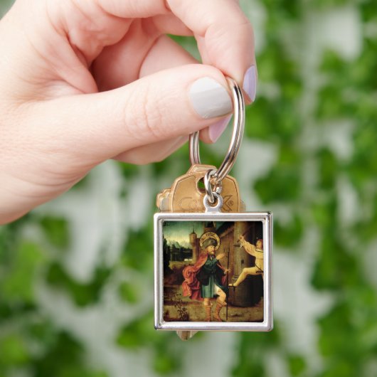 De uitzetting van Saint Roch uit Rome Sleutelhanger (Hand)