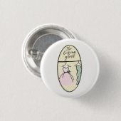 De uitziende glazen collectible pin ronde button 3,2 cm (Voorkant /achterkant)