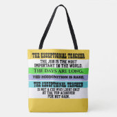 DE UITZONDERLIJKE LERER - ZIE TERUG! TOTE BAG (Voorkant)