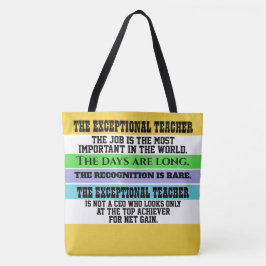 DE UITZONDERLIJKE LERER - ZIE TERUG! TOTE BAG