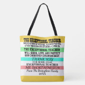 DE UITZONDERLIJKE LERER - ZIE TERUG! TOTE BAG (Achterkant)