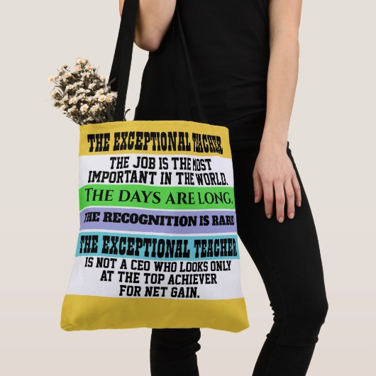 DE UITZONDERLIJKE LERER - ZIE TERUG! TOTE BAG (Dichtbij)
