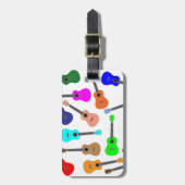 De Ukelele van de regenboog Bagagelabel (Voorkant verticaal)