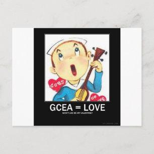 De Ukelele van Valentijn Feestdagenkaart