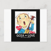 De Ukelele van Valentijn Feestdagenkaart (Voorkant)