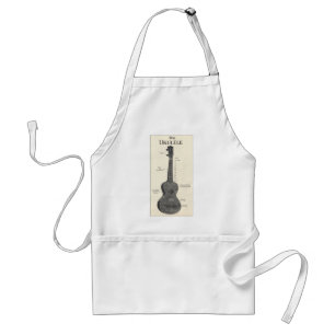 De Ukulele Apron Standaard Schort