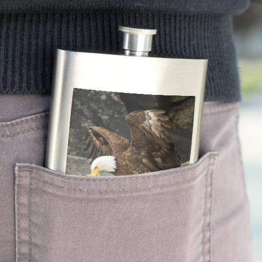 De ultieme Bald Eagle Heupfles (Voorbeeld)