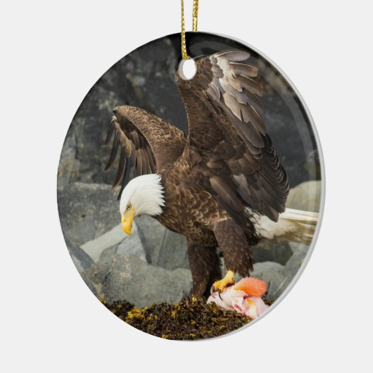 De ultieme Bald Eagle Keramisch Ornament (Links)