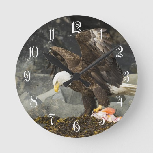 De ultieme Bald Eagle Ronde Klok (Voorkant)
