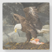De ultieme Bald Eagle Stenen Onderzetter (Voorkant)