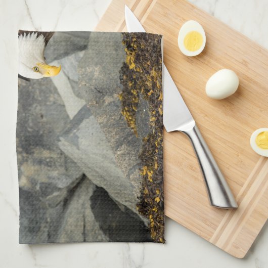 De ultieme Bald Eagle Theedoek (Quarter Fold)