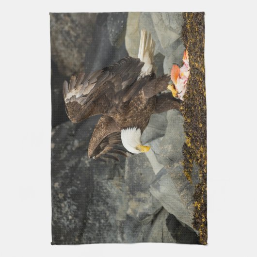 De ultieme Bald Eagle Theedoek (Verticaal)