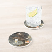 De ultieme Bald Eagle Zandsteen Onderzetter (Zijkant)