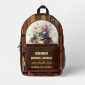 De ultieme boekenwurm bedrukte rugzak (Voorkant)