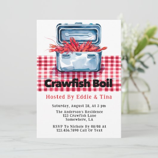 De ultieme Crawfish Boil: een zuidelijke traditie Kaart (Staand voorkant)