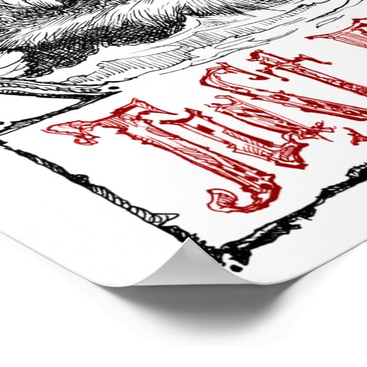 De ultieme denk niet. Trek gewoon. Poster! Poster (Hoek)