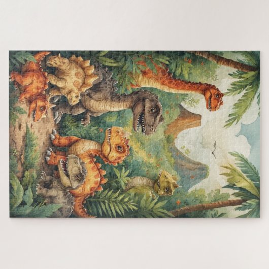 De ultieme dinosauruspuzzel legpuzzel (Horizontaal)