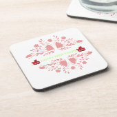 ... "De ultieme Drink beschermer" 2. Hart plastiek Bier Onderzetter (Linkerzijde)