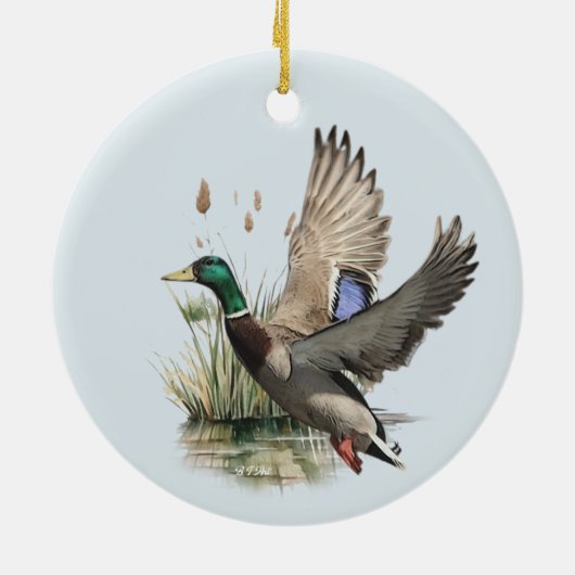 De ultieme eendenjacht keramisch ornament (Achterkant)