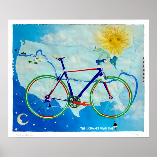 De ultieme fietstripprint poster (Voorkant)