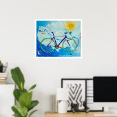 De ultieme fietstripprint poster (Thuiskantoor)