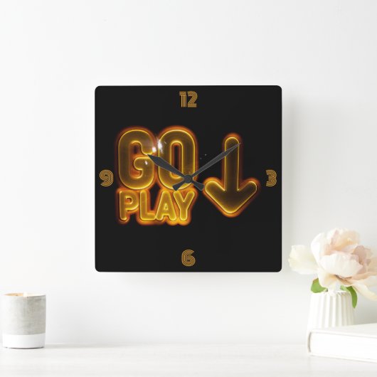 De ultieme GAMER-klok! Ga spelen voor gamers Vierkante Klok (Huis)