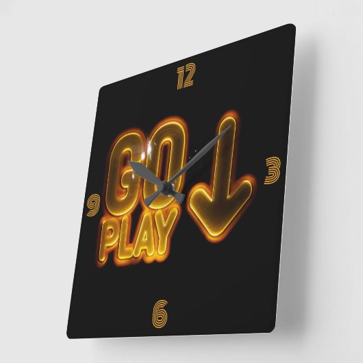 De ultieme GAMER-klok! Ga spelen voor gamers Vierkante Klok (Hoek)