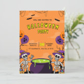 De ultieme Halloween-uitnodiging van dit jaar Kaart (Staand voorkant)