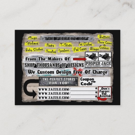 De ultieme kaart visitekaartje (Voorkant)