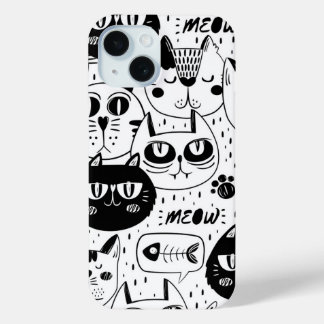 De ultieme kattenliefhebber - knusse kat huisdier  iPhone 15 case